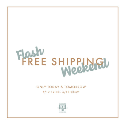 Happy Weekend & Flash Free Shipping Weekend!
