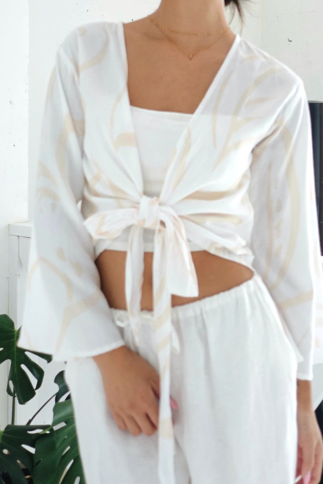 New El sol Tie Top