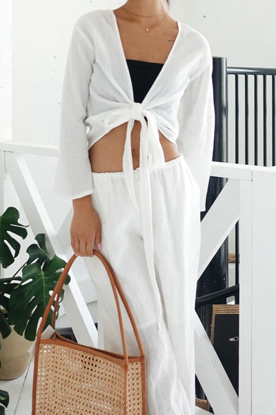 Libre Âme - linen tie tops