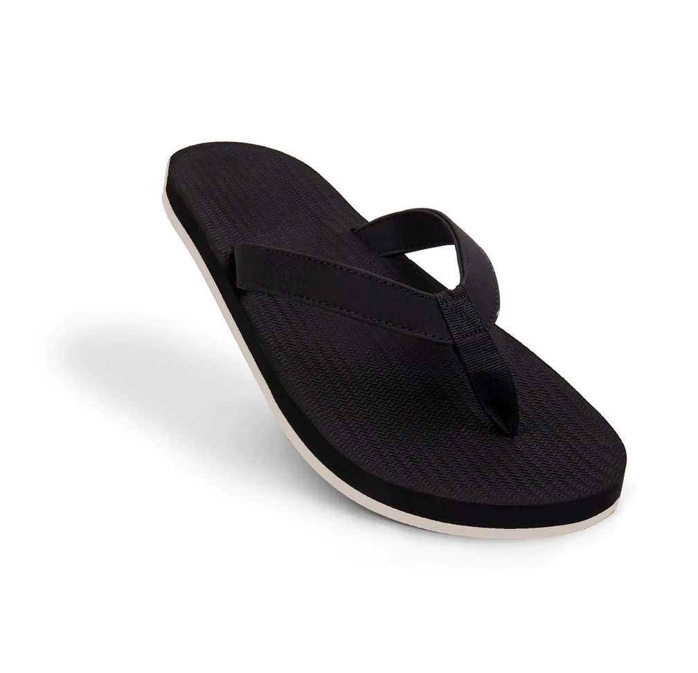 Men’s Flip Flops Sneaker Sole - Black/Sea Salt Sole