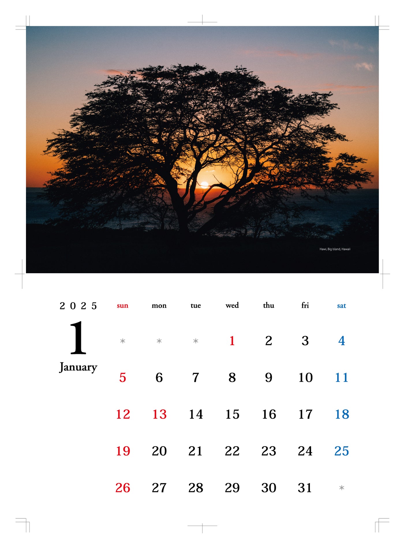 【2025】CALENDAR by Photographer ATSUSHI SUGIMOTO