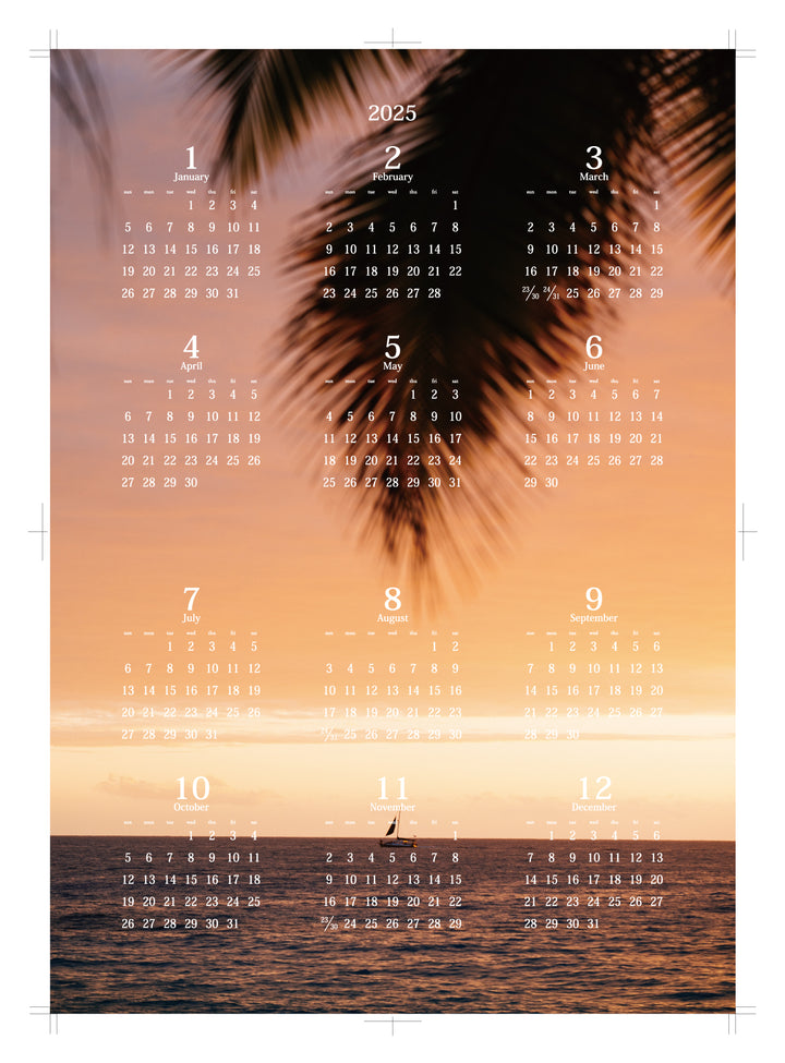 2025】CALENDAR by Photographer ATSUSHI SUGIMOTO – Always