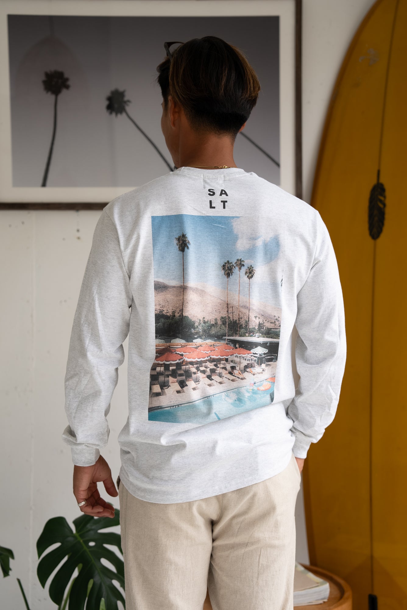 SALT PHOTO LONG SLEEVE TEE / Palm Springs,CA