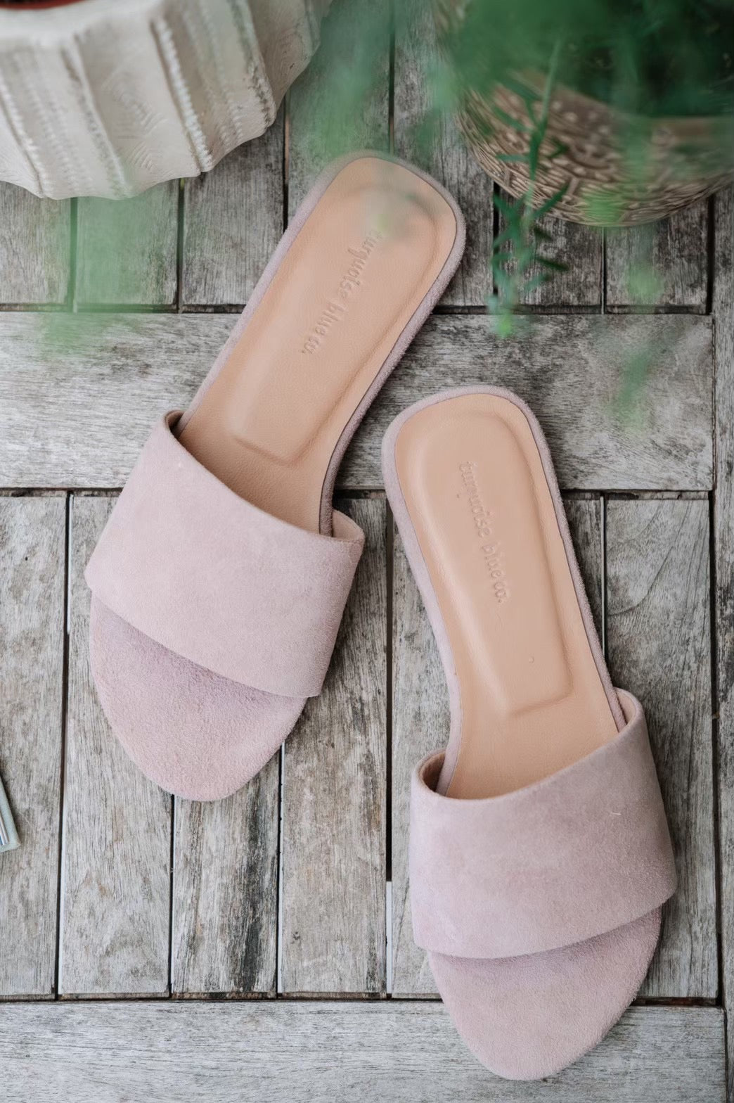 Suede Flats Sandals / 2color