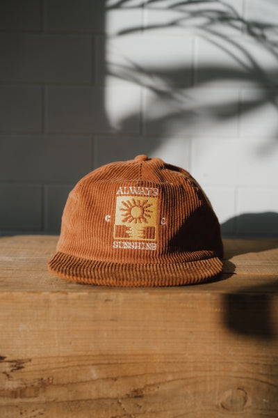 Sun Flower Logo Corduroy Cap
