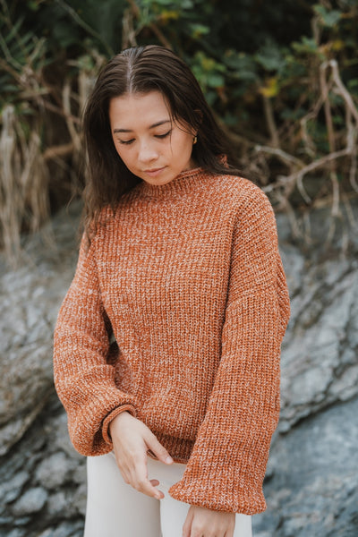 High Neck Loose Knit