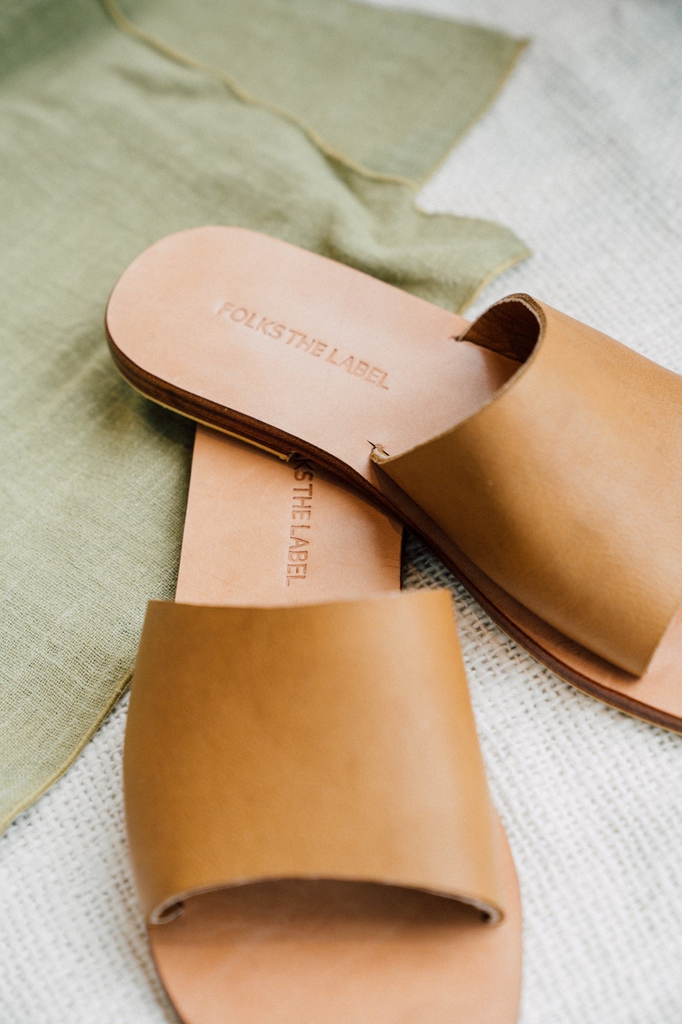 Natural Tan Leather Sandal Single