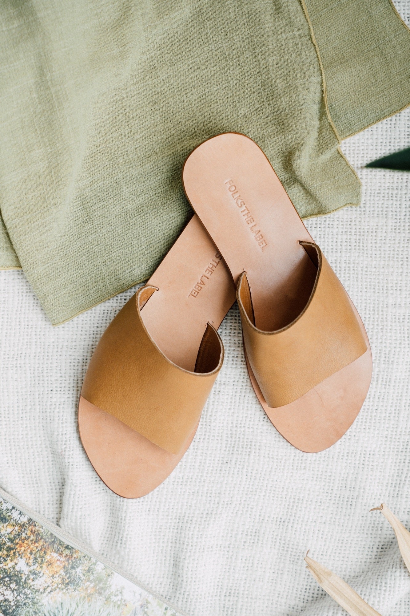 Natural Tan Leather Sandal Single