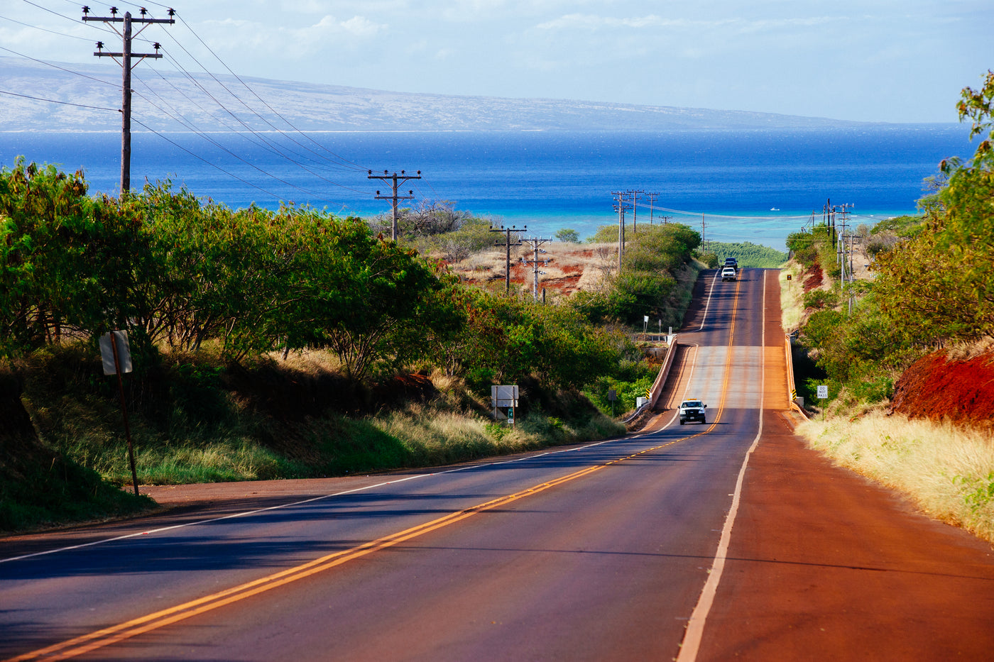 Down The County Road / Kaunakakai, Molokai Island, Hawaii